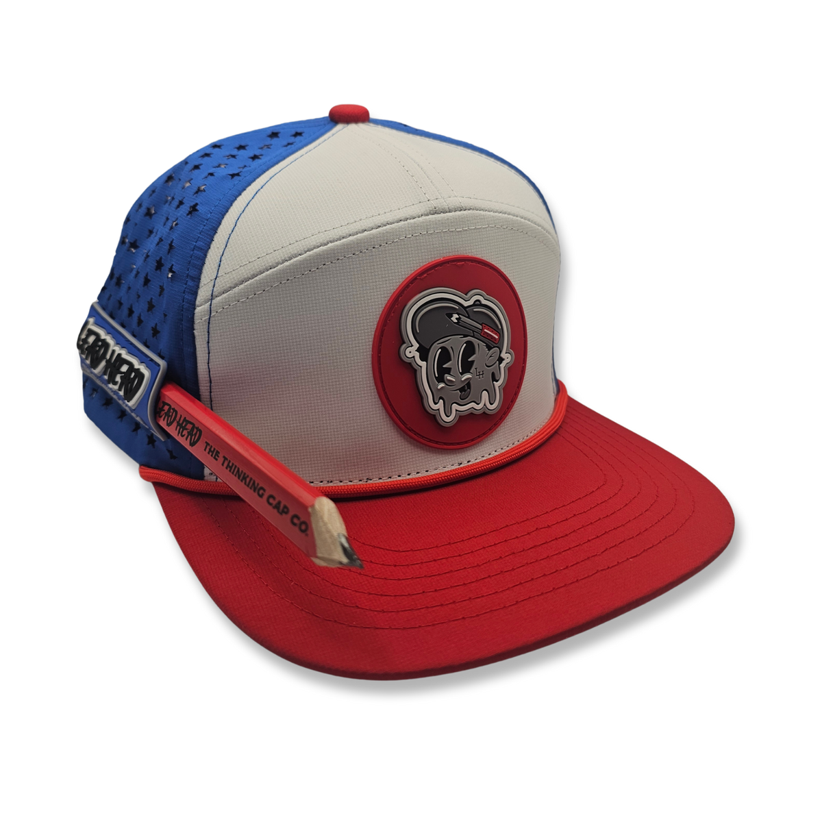 Lead Head The 'Murica Tradie Old Glory pencil holder cap detail