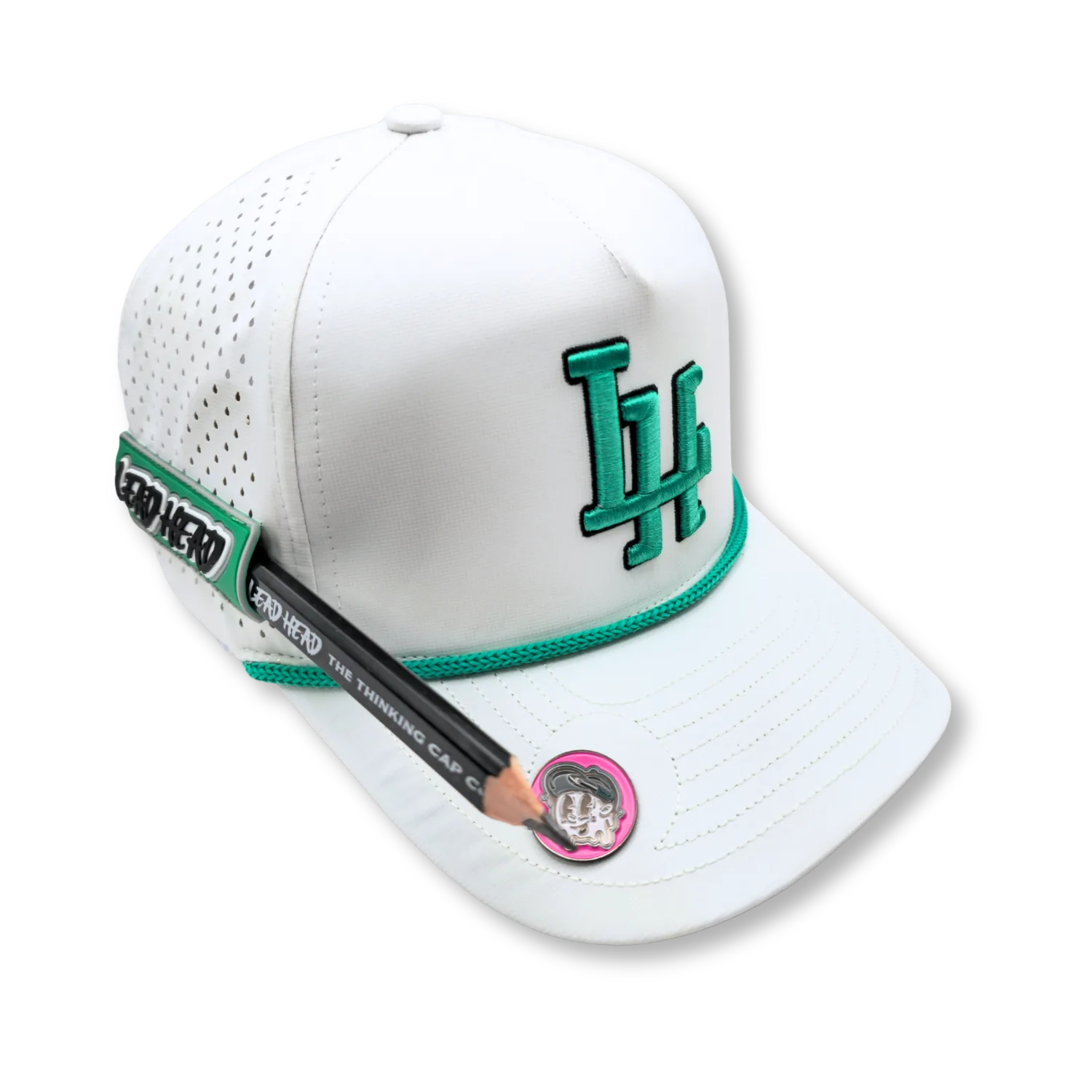 Caddy Haddy : White & Green