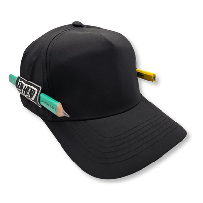 Lead Head The Casual Blank plain black pencil holder cap, front