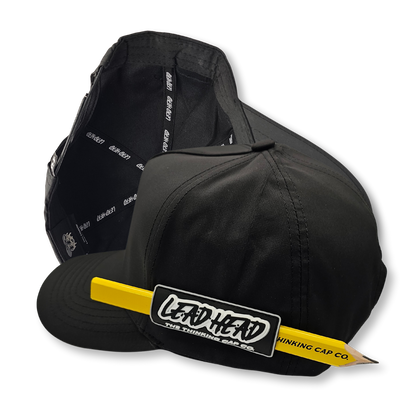 Lead Head The Casual Blank plain black pencil holder cap, ready for your logo