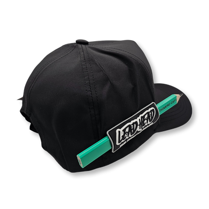 Lead Head The Casual Blank plain black pencil holder cap, back