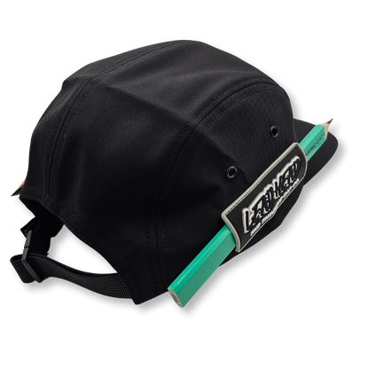 Lead Head The Hipster Blank plain black pencil holder cap, back