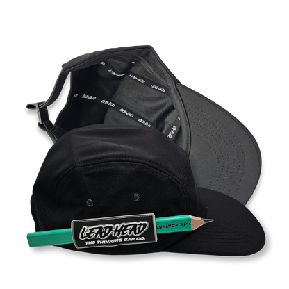 Lead Head The Hipster Blank plain black pencil holder cap, ready for your logo