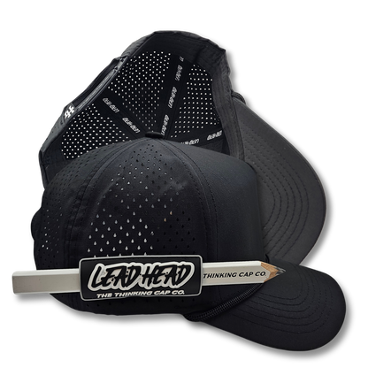 Lead Head The Serious Blank plain black pencil holder cap, ready for your logo